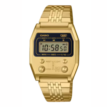 Casio Vintage A1100G-5DF Full Gold Stainless Steel Strap Digital Men Watch